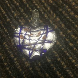 Hand blown glass pendant